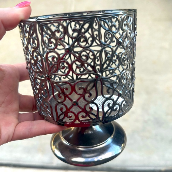 Bath & Body Works Other - B&BW Elegant Silver Candle Holder
